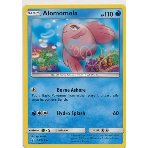 Pokemon Sun & Moon Guardians Rising 36/145 Alomomola