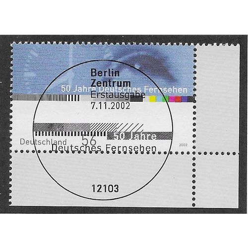 GER 2002 56c '50TH ANN OF GERMAN TELEVISION' FINE USED (EBID59-464)