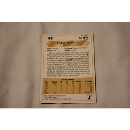 Vann Belnoir 1991 Jockey Star NO. 41