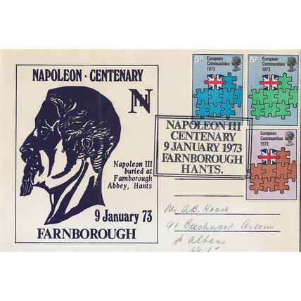 GB 1973 Napoleon III Centenary Farnborough EU set with special event pm