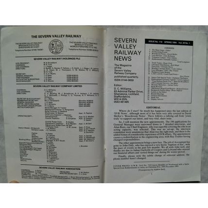 1994 Severn Valley Railway News No. 110