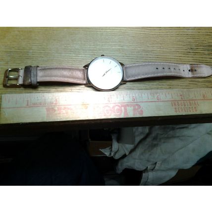 MVMT Women’s Boulevard Rodeo 38MM white dial Leather Watch