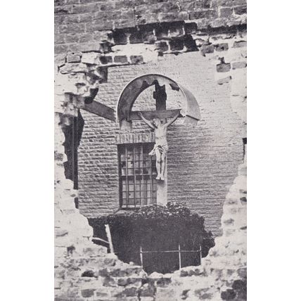 A Sad Picture Of A Neuport Convent Old Religious Postcard