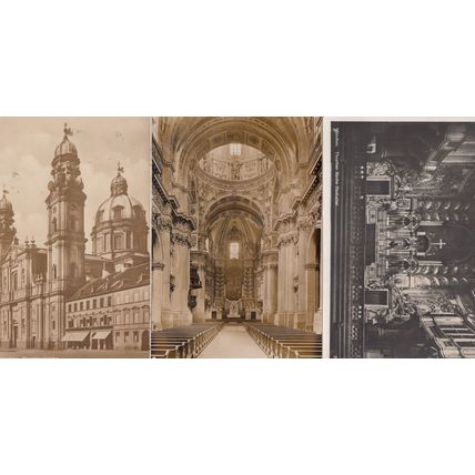 Munchen Theatinekirche 3x German Religious Postcard s