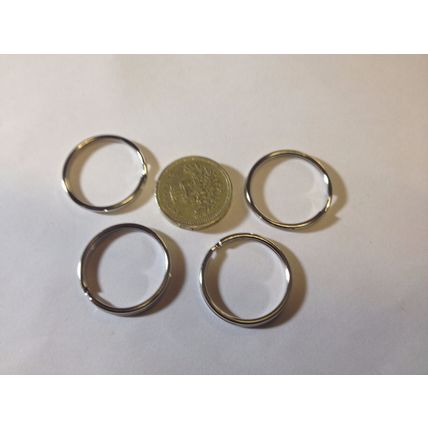 5 metal nickel KEYRING SPLIT RINGS Key Holder