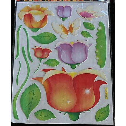 Tulips Designed, Perfumed, Removeable Wall Decals/Stickers