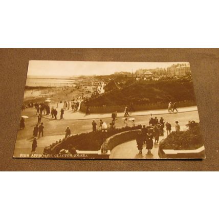 Early real photographic Postcard - Pier Approach, Clacton On Sea - Essex