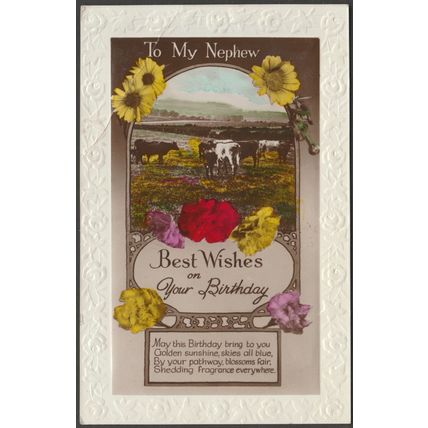 Nephew, Best Wishes On Your Birthday, 1933 - RP Postcard