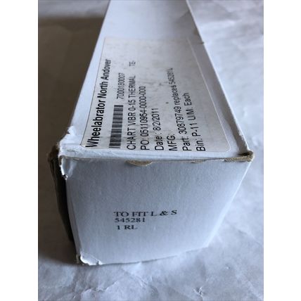LEEDS & NORTHRUP 545281,replaces 545281L CHART VIBR 0-15 THERMAL,30879749,P11,ST
