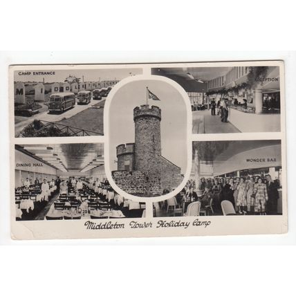 Middleton Tower Holiday Camp Morecambe 1955 Postcard Lancashire
