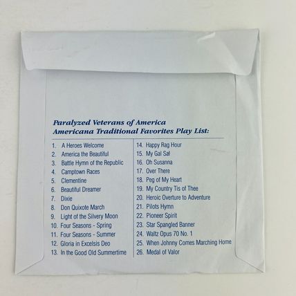Paralyzed Veterans Of America – Americana Traditional Favorites CD 28516PR1