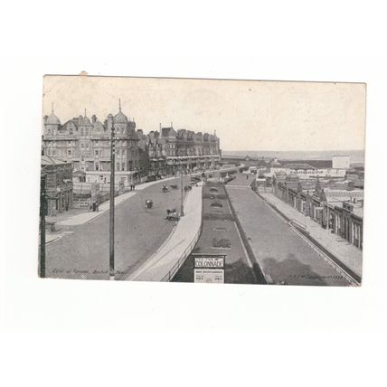 CENTRAL PARADE BEXHILL-ON-SEA REAL PHOTO PREMIER POSTCARD 1914 1/2d KGV POSTED