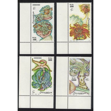Somalia Coelenterates Anemones Cnidarias Corners 2000 MNH MI#798-801