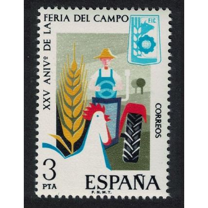 Spain Tractor Agriculture 1975 MNH SG#2308
