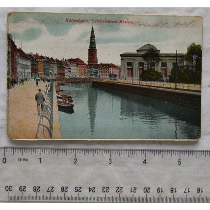 vintage postcard Thorvaldsens Museum, København, Denmark