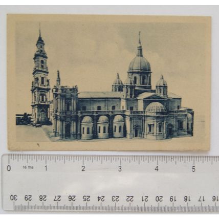 1943 postcard Sanctuary of the Virgin Mary, Pompei, Italy