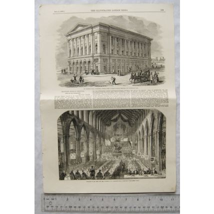 1853 engravings & article Bradford Music Festival