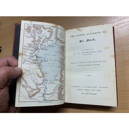 ANTIQUE ELLICOTT'S NEW TESTAMENT COMMENTARY VOL 2 ST MARK BOOK (P3)