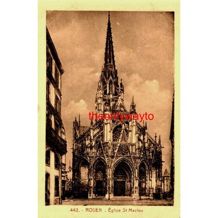 Rouen, Eglise Saint Maclou, France, La Cigogne 442 Postcard