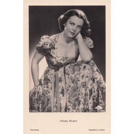 Hilde Krahl Austria Film Actress Early Real Photo Postcard