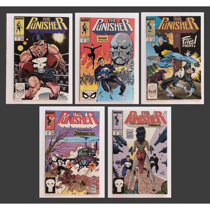The Punisher #21 22 23 24 25 Vol 2 (5 comic run) 1989 Marvel - various grades