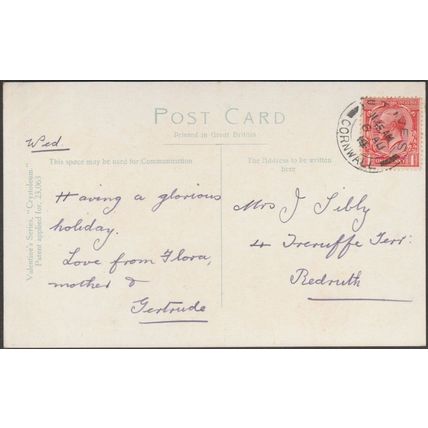Clodgy Point, St Ives, Cornwall, 1919 - Valentine's Postcard