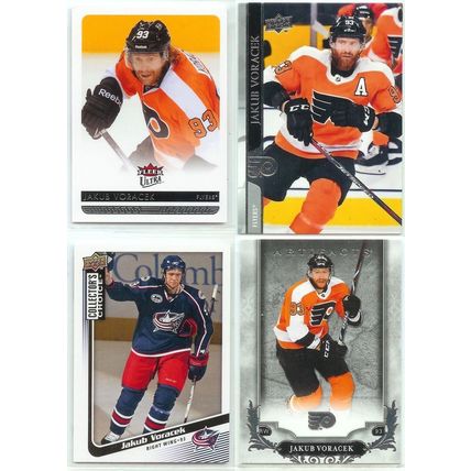 Jakub Voracek 21x card lot incl Silver Script