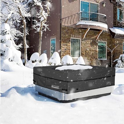 ULTCOVER Waterproof 600D Polyester Square Hot Tub Cover Outdoor SPA Covers 90 X