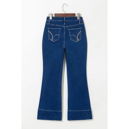 Sail Blue Center Seam Deep Wash Straight Jeans