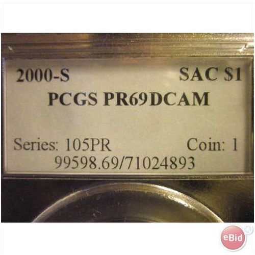 2000 S PCGS PR69DCAM SAC Dollar (FRESHIP)