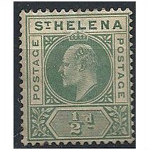 St Helena 1902 SG53 1/2d Green Mounted Mint...