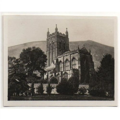 Malvern, Worcestershire - Priory Church. Small snapshot for scrapbook or album