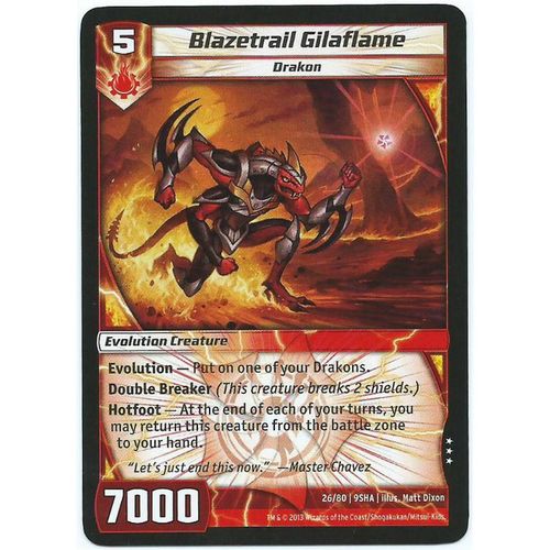 Kaijudo - Shattered Alliances - #26/80 - Blazetrail Gilaflame