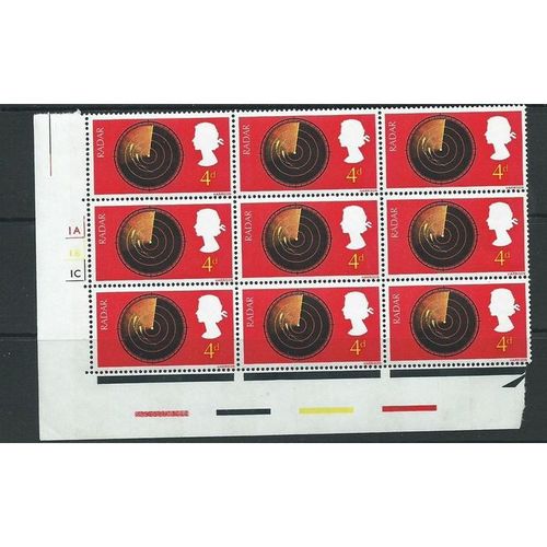 gb technology and inventions sg752 mnh plate block