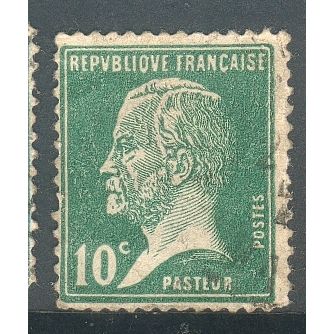France 1923 - SG396 - 10c green - Pasteur - used 2
