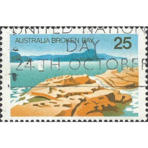 AUSTRALIA, Broken Bay, blue 1976, 25c, #4