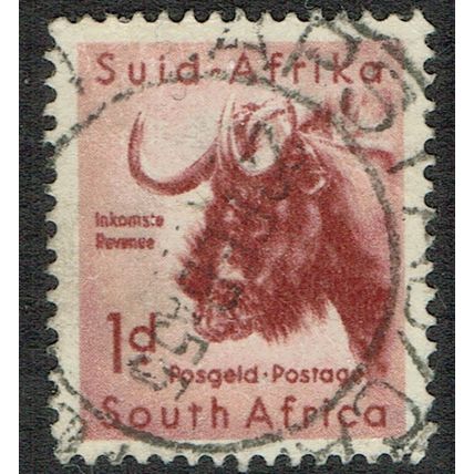 South Africa 1954 Definitive Issue 1d Brown Lake SG152 FU