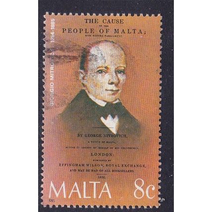 MALTA 1985 CELEBRITIES 8c USED SG767