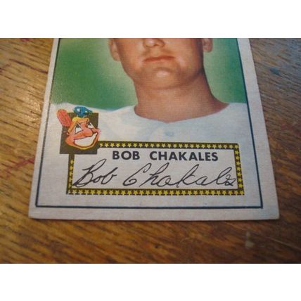 1952 Topps, BOB CHAKALES, #120, Indians