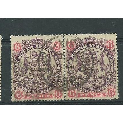 rhodesia sg46 used sg 46 nice specimen pair