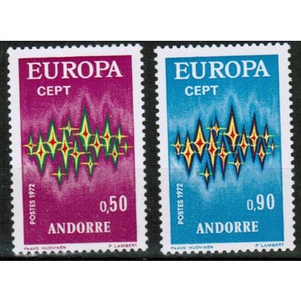 1972 Andorra - Europa - Sc# 200-201 Mint NH set of 2