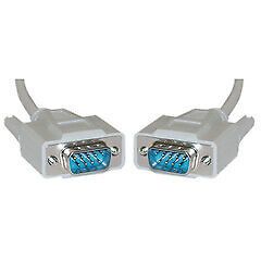 Pack of 2] Serial Cable, DB9 Male, 9 Conductor, 1:1, 6 foot