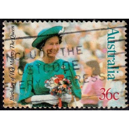 Australia 1987 Queen Elizabeth II 36c Used Stamp QE II