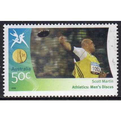Australia 2006 Commonwealth Games - Scott Martin, Men's Discus 50c Used