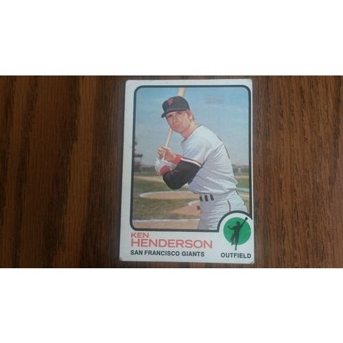 1973 Topps Card # 101 Ken Henderson Good (2) San Francisco Giants