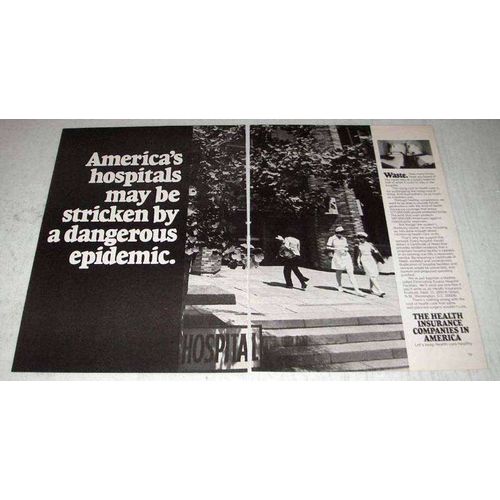 1979 The Health Insurance Companies in America Ad - Epidemic