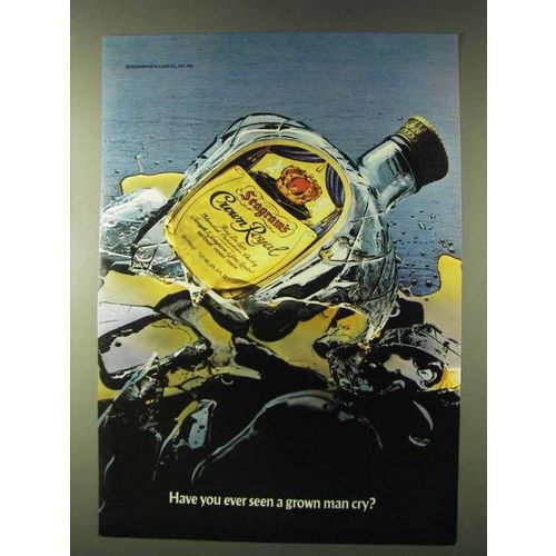 1979 Seagram's Crown Royal Whisky Ad - Grown Man Cry