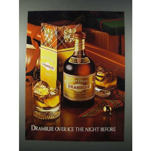 1981 Drambuie Liqueur Ad - Over Ice the Night Before