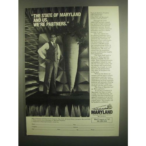 1984 Maryland Business and Industrial Development Ad