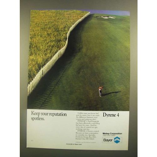 1988 Bayer Mobay Dyrene 4 Ad - Keep Your Reputation Spotless